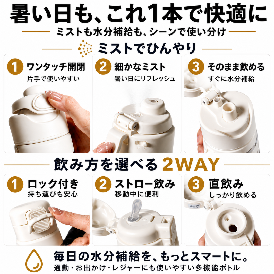 CoolMist™ ミストファン付き