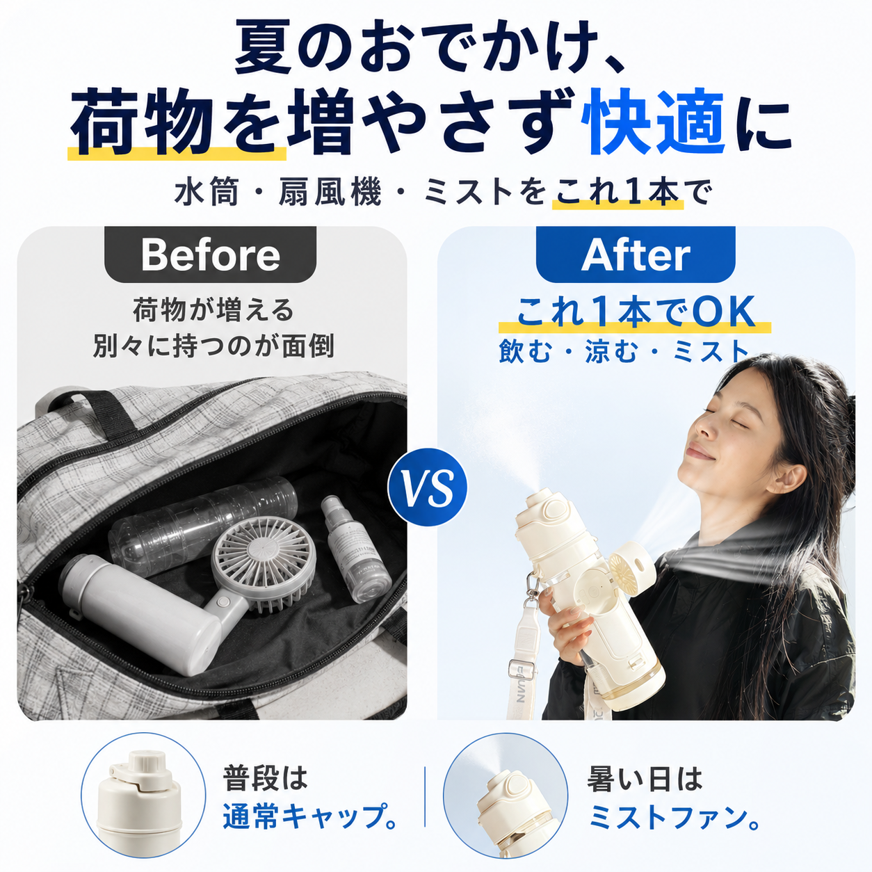 CoolMist™ ミストファン付き