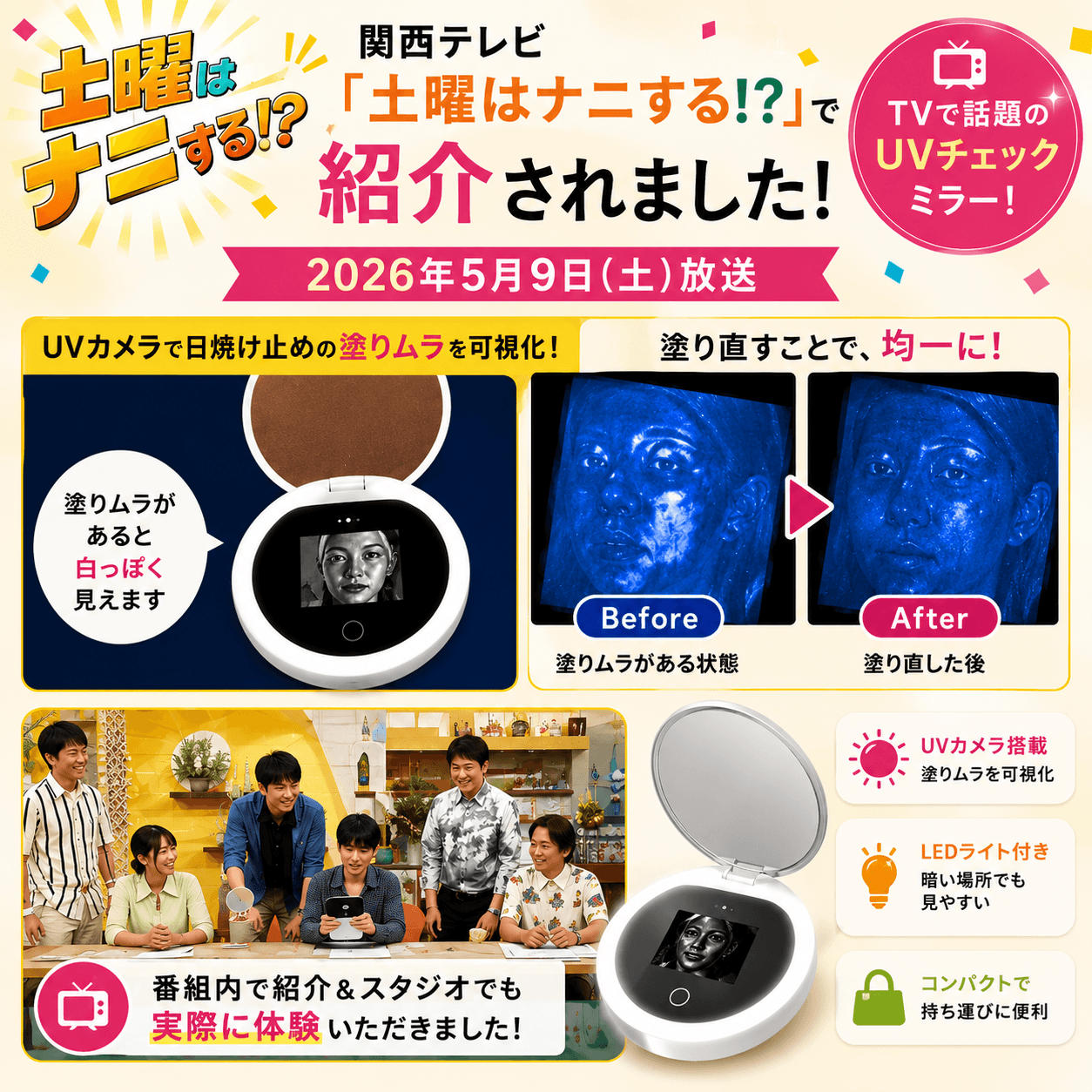 UTSURI 「うつり」 UVチェックミラー